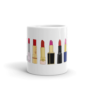 Designer Lipstick Illustration Mug