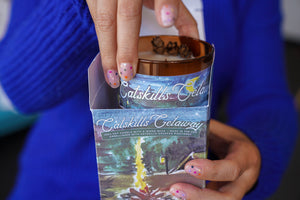 Catskills Getaway Luxury Candle | Designed with Catskills artist Kathy Bryant