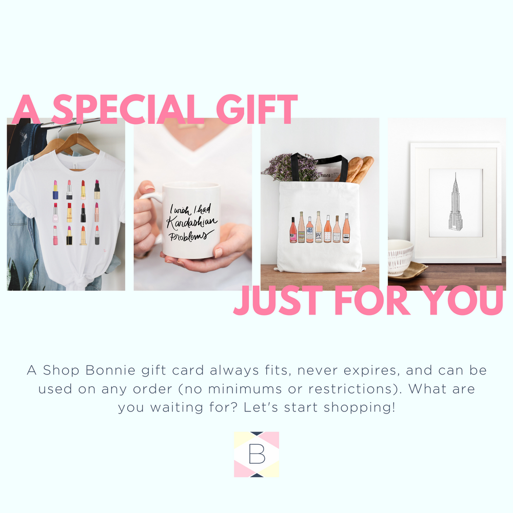 Shop Bonnie Gift Card -- The Gift That Always Fits