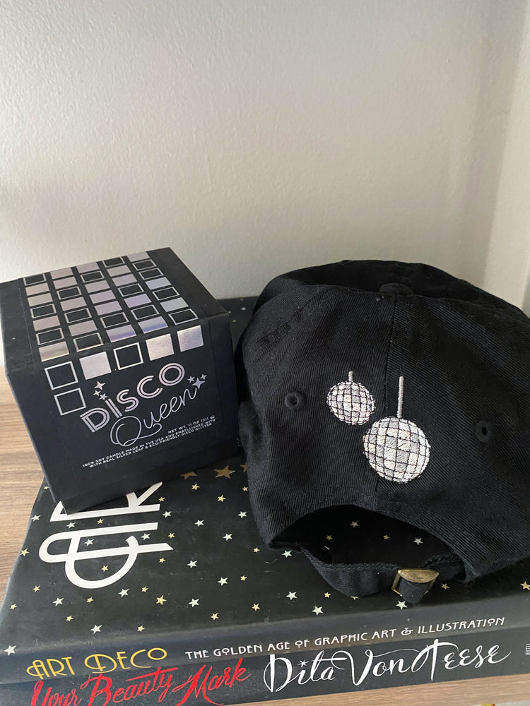 Disco Queen Embroidered Hat and Luxury Candle Bundle - SAVE $16