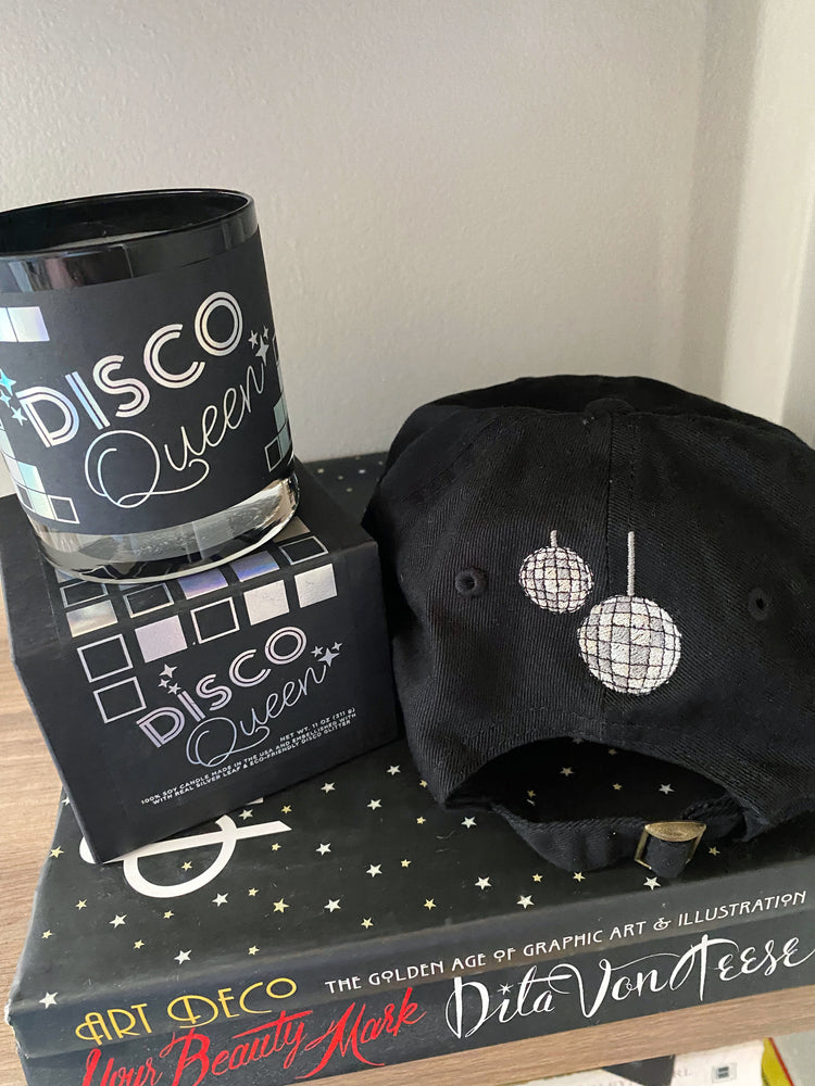 Disco Queen Embroidered Hat and Luxury Candle Bundle - SAVE $16