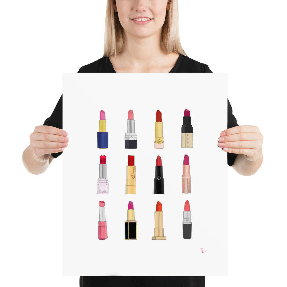 
            
                Load image into Gallery viewer, Designer Lipstick Illustration Art Print
            
        