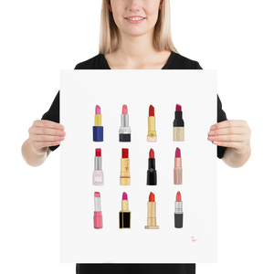 
            
                Load image into Gallery viewer, Designer Lipstick Illustration Art Print
            
        